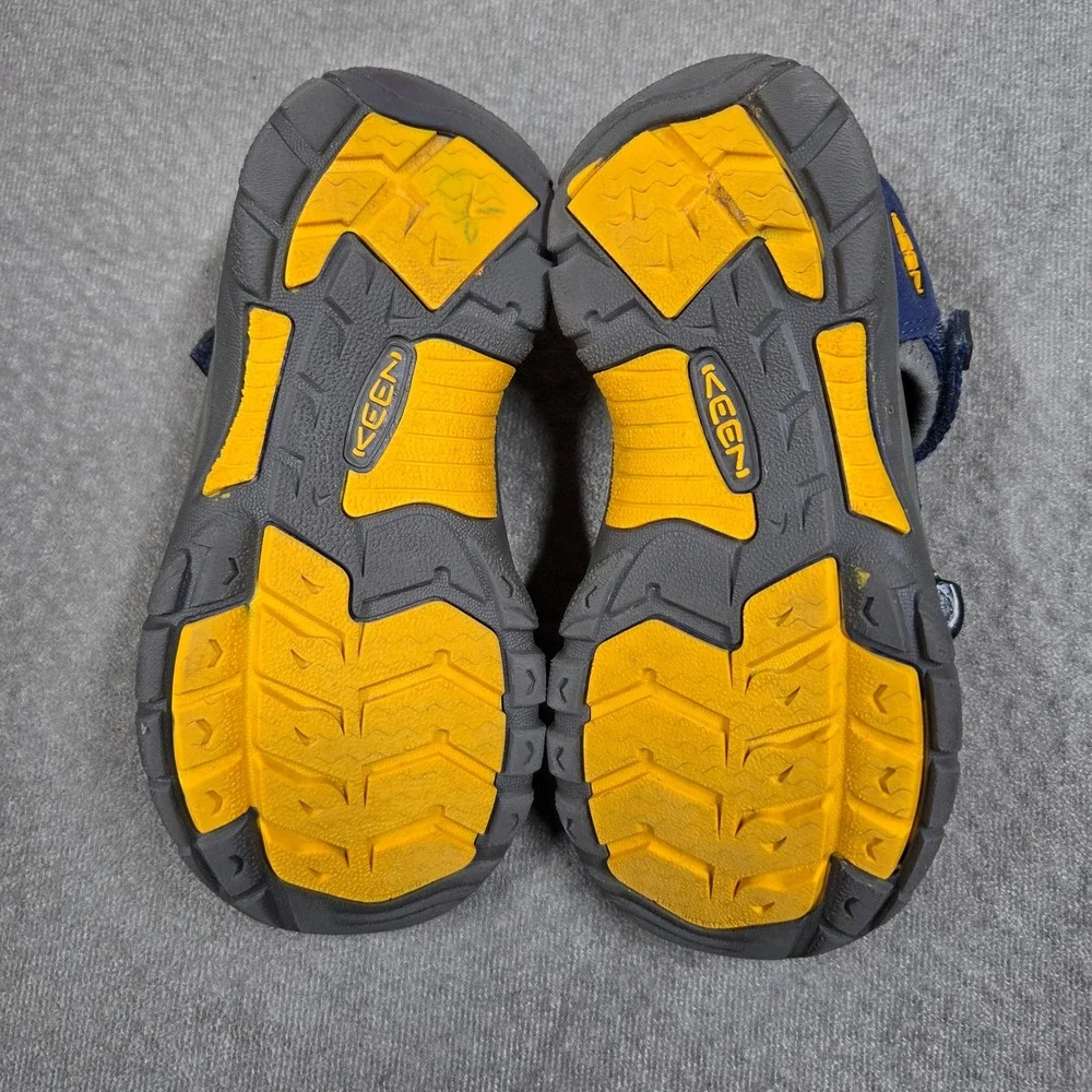 KEEN Newport H2 Water Sandals Hiking Shoes Kids Size 13 Blue Yellow Sporty